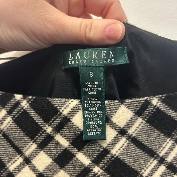 Wool Ralph Lauren Plaid Skirt - Picture 4 of 5